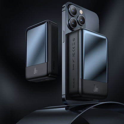 Trådløs Ekstern Batteri McDodo MC-5021 Ambilight, 20000mAh, 20W, PD + FQI, 1 x QI - 1 x USB-C, Svart
