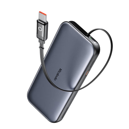 Ekstern batteri McDodo MC-5920 MetaFree, 10000mAh, 45W, PD, 2 x USB-C, Grå