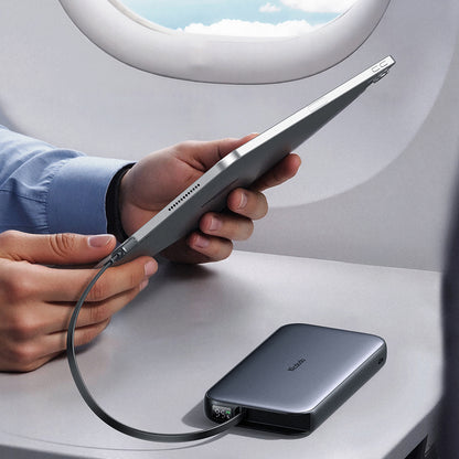 Ekstern batteri McDodo MC-5920 MetaFree, 10000mAh, 45W, PD, 2 x USB-C, Grå