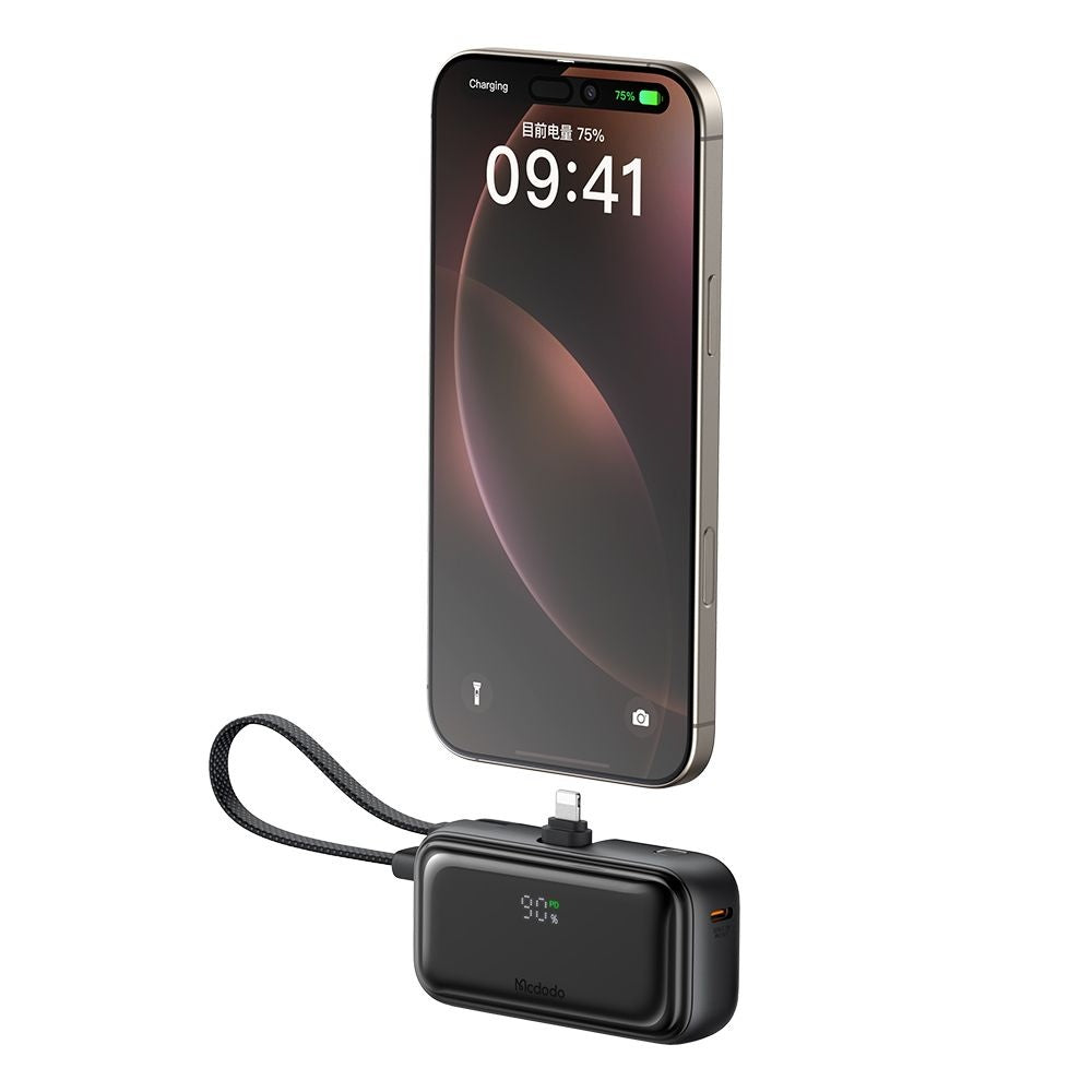 Ekstern batteri McDodo MC-7800 Freekit, 5000mAh, 22.5W, PD, 1 x Lightning - 2 x USB-C, Svart