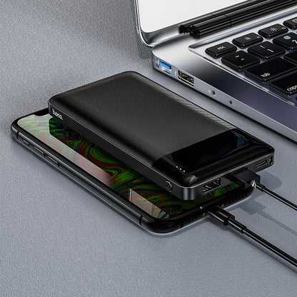 Ekstern batteri HOCO J72, 10000mAh, 10W, 2 x USB-A, Svart