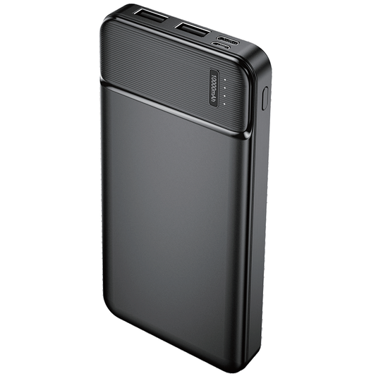 Ekstern batteri MaXlife MXPB-01, 10000mAh, 12W, 2 x USB-A, Svart