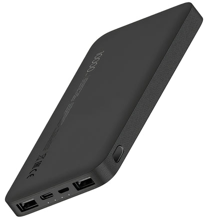Xiaomi eksternt batteri, 10000mAh, 10W, 1 x USB-C - 2 x USB-A, svart VXN4305GL