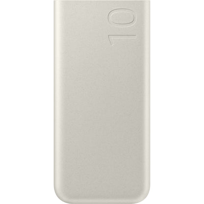 Ekstern Samsung-batteri, 10000mAh, 25W, PD, 2 x USB-C, Beige, Reseglet EB-P3400XUEGEU
