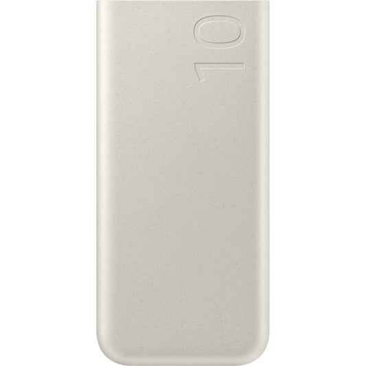 Ekstern Samsung-batteri, 10000mAh, 25W, PD, 2 x USB-C, Beige, Reseglet EB-P3400XUEGEU