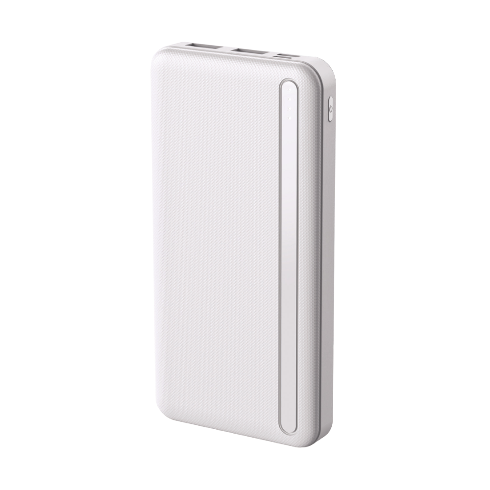 Ekstern Batteri Setty PB1-101, 10000mAh, 10W, 2 x USB-A, Hvit