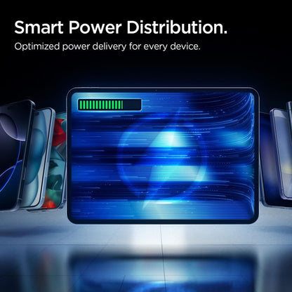 Ekstern batteri Spigen Essential, 10000mAh, 22.5W, QC + PD, 1 x USB-A - 2 x USB-C, Svart