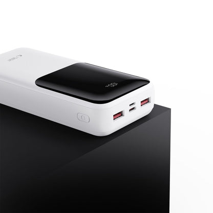 Ekstern batteri Tech-Protect PB02, 20000mAh, 22.5W, QC + PD, 1 x USB-C - 2 x USB-A, Hvit