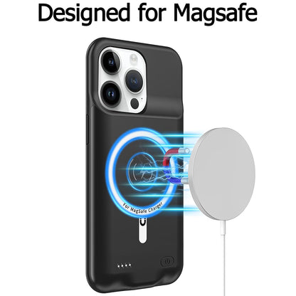 Ekstern Batteripakke Type Deksel Wireless Techsuit Power Pro Battery for Apple iPhone 15 Pro, 7000mAh, Svart