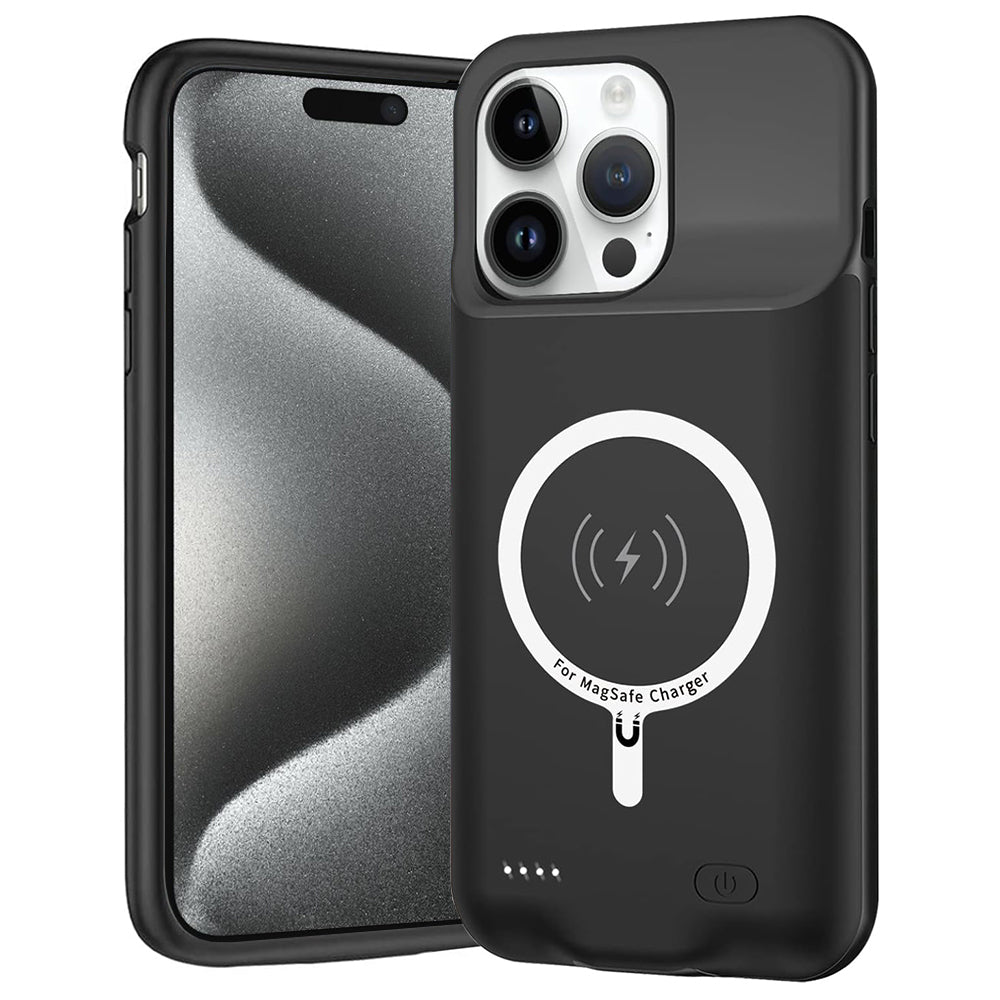 Ekstern batteripakke Techsuit Power Pro Battery Case for Apple iPhone 15 Pro Max, 8500mAh, Svart