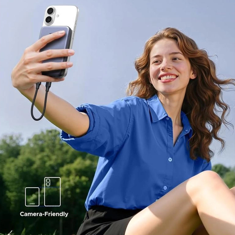 Ekstern batteri UGREEN 75131B, 10000mAh, 22.5W, QC + PD, 1 x USB-A - 1 x USB-C, Grå