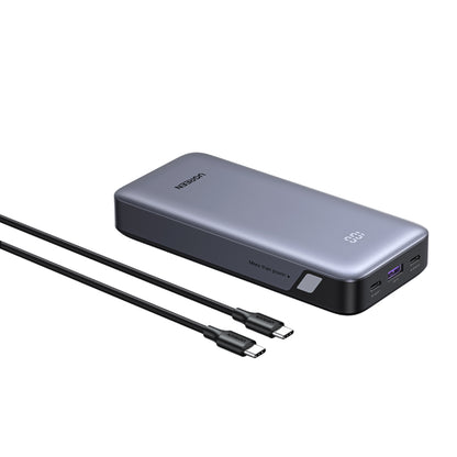 Ekstern batteri UGREEN Nexode PB532 (55989B), 20000mAh, 30W, QC + PD, 1 x USB-A - 2 x USB-C, Grå