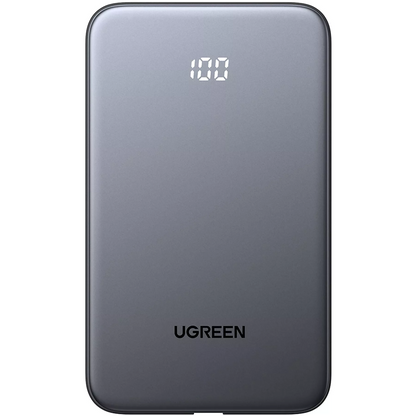 UGREEN PB526 (75161B) Ekstern Batteri, 10000mAh, 20W, QC + PD, 1 x USB-A - 2 x USB-C, Grå