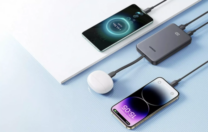 UGREEN PB526 (75161B) Ekstern Batteri, 10000mAh, 20W, QC + PD, 1 x USB-A - 2 x USB-C, Grå