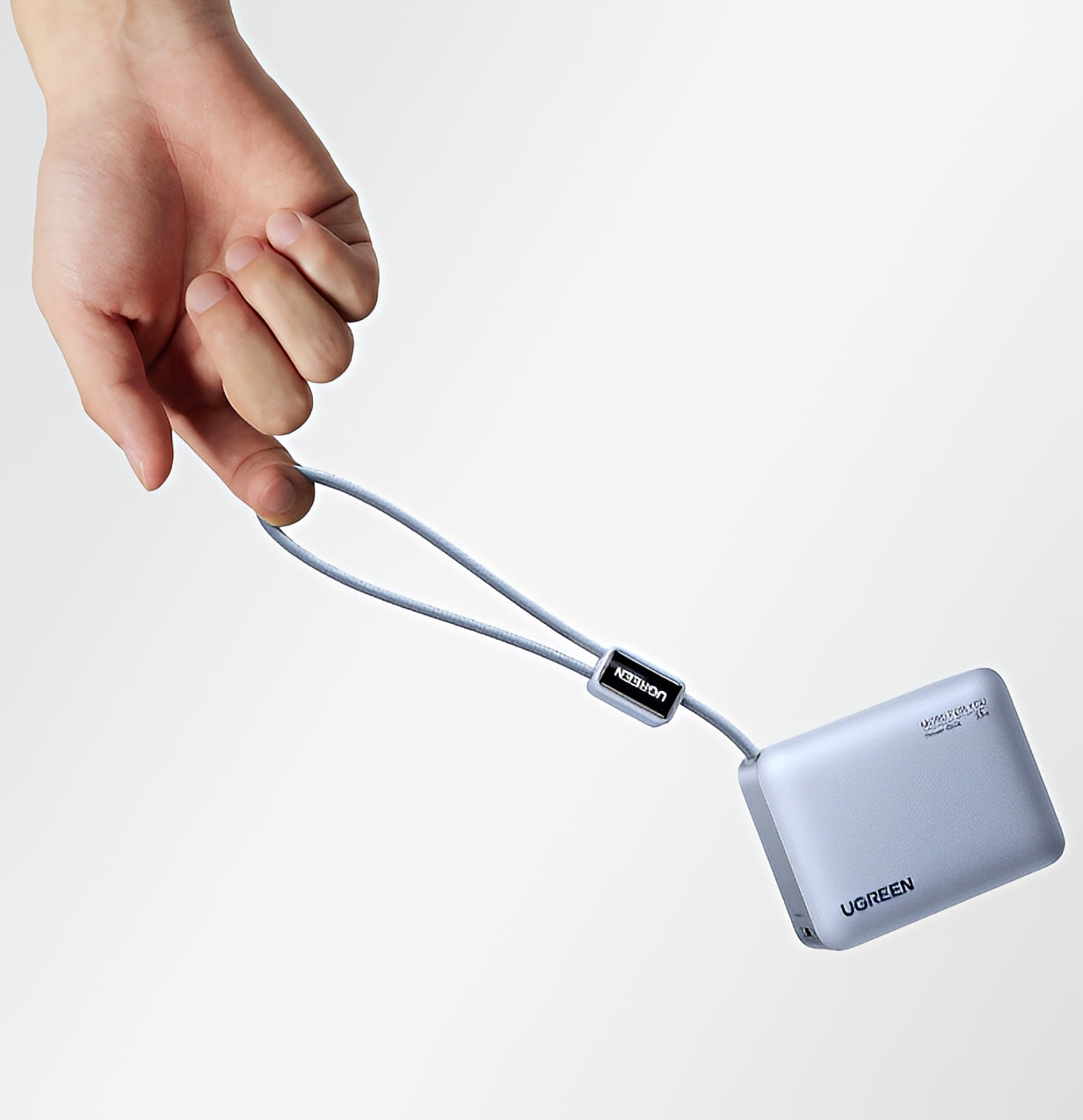 Ekstern batteri UGREEN PB584 (75173B), 10000mAh, 33W, QC + PD, 1 x USB-A - 2 x USB-C, Blå