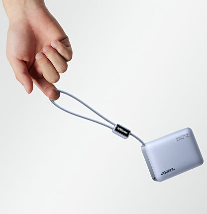 Ekstern batteri UGREEN PB584 (75173B), 10000mAh, 33W, QC + PD, 1 x USB-A - 2 x USB-C, Blå