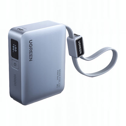 Ekstern batteri UGREEN PB584 (75173B), 10000mAh, 33W, QC + PD, 1 x USB-A - 2 x USB-C, Blå