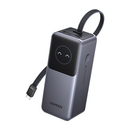 Ekstern batteri UGREEN PB723, 20000mAh, 130W, QC + PD, 1 x USB-A - 2 x USB-C, Grå