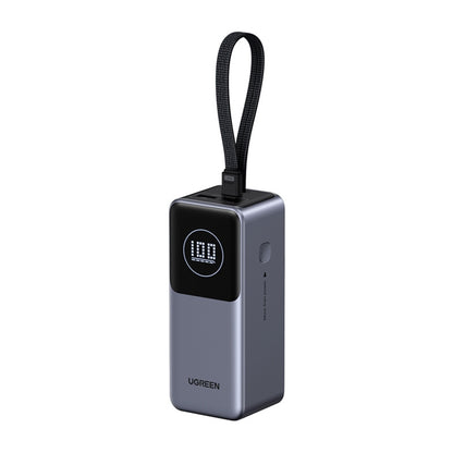 Ekstern batteri UGREEN PB723, 20000mAh, 130W, QC + PD, 1 x USB-A - 2 x USB-C, Grå