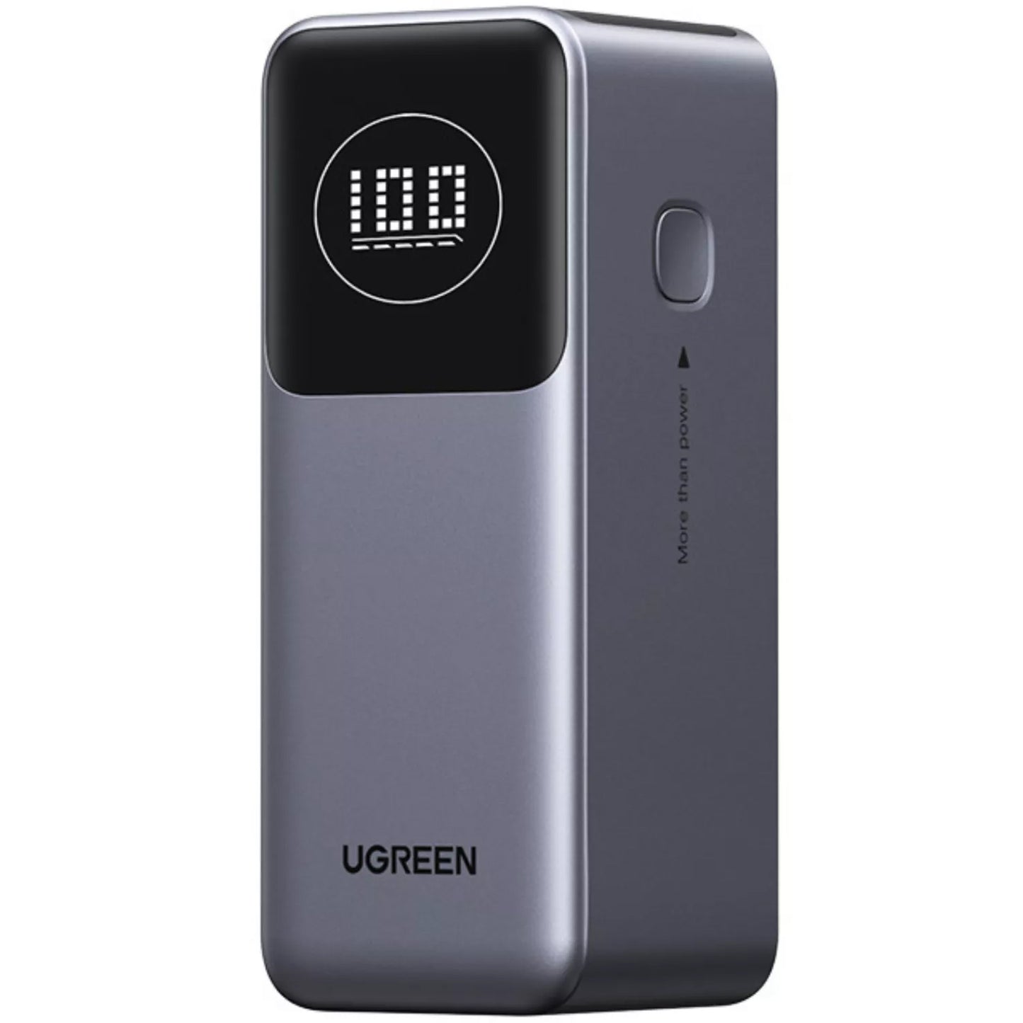 UGREEN PB724 Eksternt batteri, 12000 mAh, 100 W, QC + PD, 1 x USB-A - 1 x USB-C, grå 