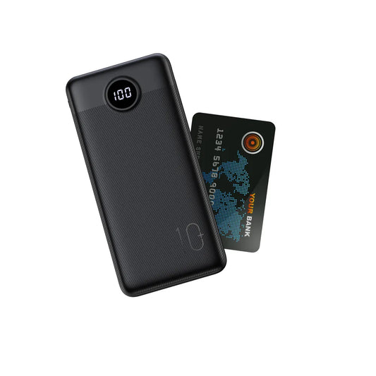 Ekstern batteri Veger L10S, 10000mAh, 20W, QC + PD, 1 x USB-C - 2 x USB-A, Svart