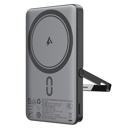 Trådløst Eksternt Batteri Acefast M16, 5000mAh, 18W, PD + FQI, 1 x QI - 1 x USB-C, Svart
