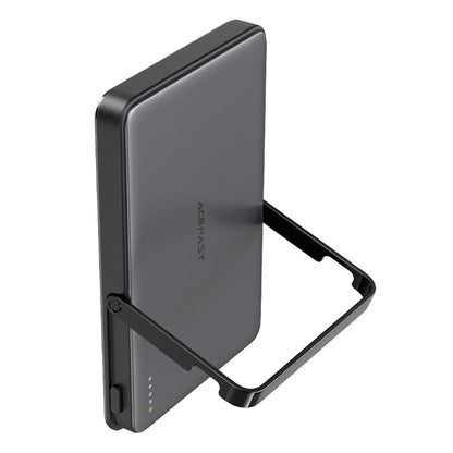 Trådløst Eksternt Batteri Acefast M16, 5000mAh, 18W, PD + FQI, 1 x QI - 1 x USB-C, Svart