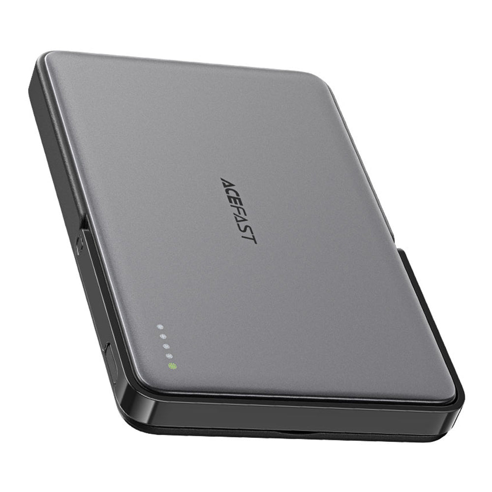 Trådløst Eksternt Batteri Acefast M16, 5000mAh, 18W, PD + FQI, 1 x QI - 1 x USB-C, Svart