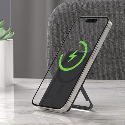 Trådløst Eksternt Batteri Acefast M16, 5000mAh, 18W, PD + FQI, 1 x QI - 1 x USB-C, Svart