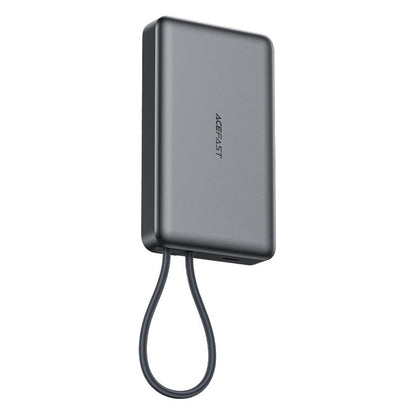 Trådløs Ekstern Batteri Acefast M18, 10000mAh, 22.5W, PD + FQI, 1 x QI - 2 x USB-C, Svart