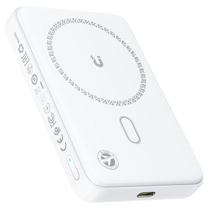 Trådløs Ekstern Batteri Acefast M26, 10000mAh, 20W, PD + FQI, 1 x QI - 1 x USB-C, Hvit