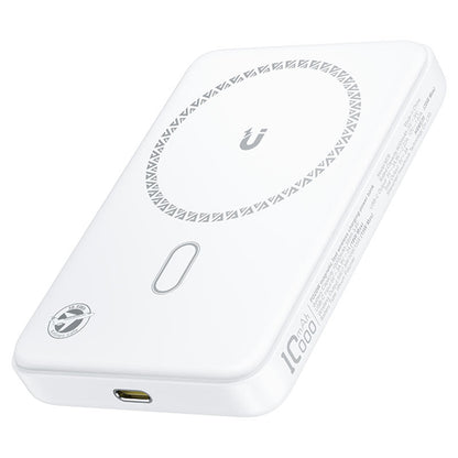 Trådløs Ekstern Batteri Acefast M26, 10000mAh, 20W, PD + FQI, 1 x QI - 1 x USB-C, Hvit