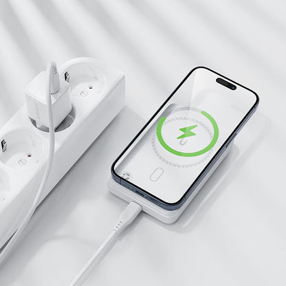 Trådløs Ekstern Batteri Acefast M26, 10000mAh, 20W, PD + FQI, 1 x QI - 1 x USB-C, Hvit