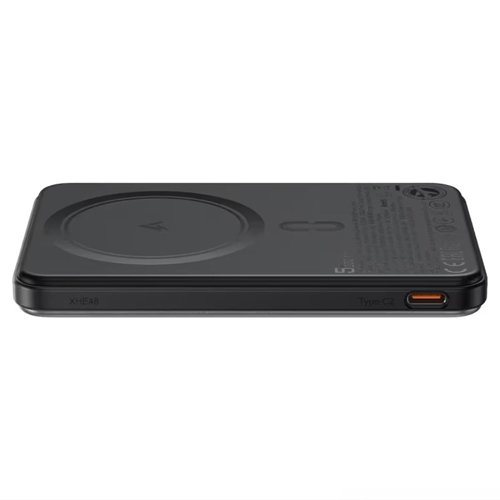 Ekstern trådløs batteri Acefast M30, 5000mAh, 20W, PD + FQI, 1 x QI - 2 x USB-C, Svart