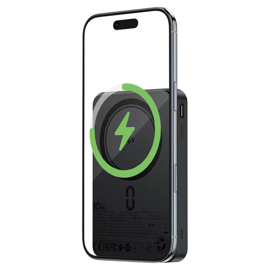 Ekstern trådløs batteri Acefast M31, 10000mAh, 22.5W, QC + PD + FQI, 1 x QI - 1 x USB-A - 2 x USB-C, Svart