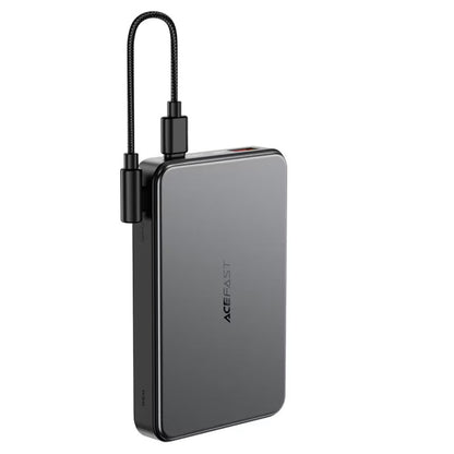 Ekstern trådløs batteri Acefast M31, 10000mAh, 22.5W, QC + PD + FQI, 1 x QI - 1 x USB-A - 2 x USB-C, Svart