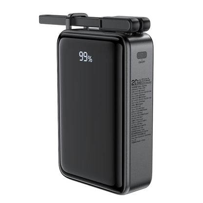Ekstern batteri Acefast M4, 20000mAh, 67W, PD, 1 x USB-A - 2 x USB-C, Svart