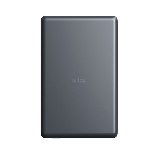 Ekstern trådløs batteri Allity. APB-300, 5000mAh, 20W, PD + QC, 1 x QI - 1 x USB-C, Grå