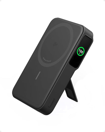 Ekstern trådløs batteri Anker MagGo, 10000mAh, 27W, PD + FQI, 1 x QI - 1 x USB-C, Svart A1654011