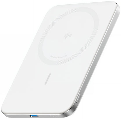Ekstern trådløs batteri Anker Nano, 5000mAh, 20W, PD + FQI, 1 x QI - 1 x USB-C, Hvit A1665H21