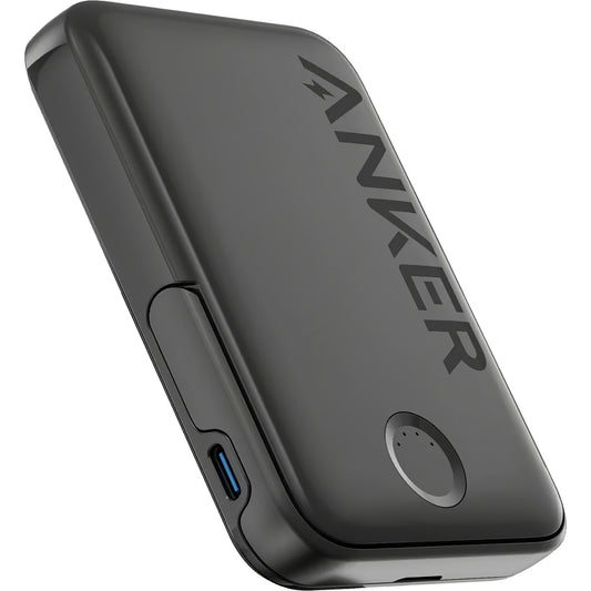Anker 322 MagGo trådløst eksternt batteri, 5000 mAh, 12 W, 1 x IQ - 1 x USB-C, svart A1618G11