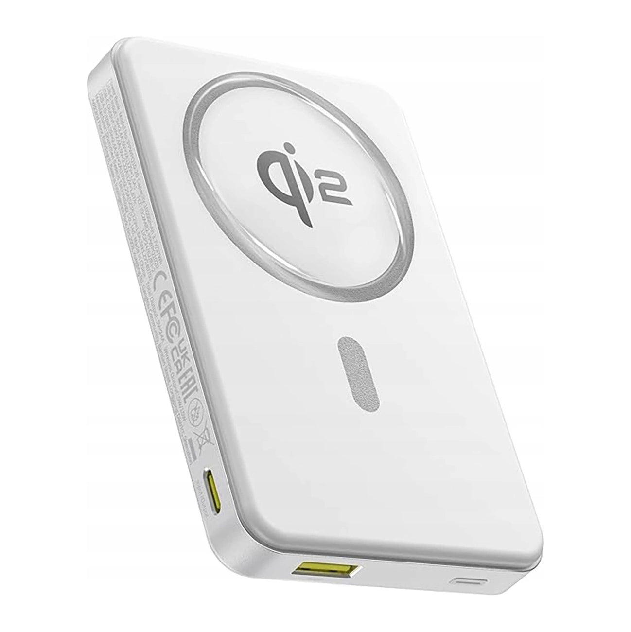 Ekstern trådløs batteri Baseus Airpow2 Qi2, 10000mAh, 22.5W, QC + PD + FQI, 1 x QI - 1 x USB-A - 1 x USB-C, Hvit P10080000213-00