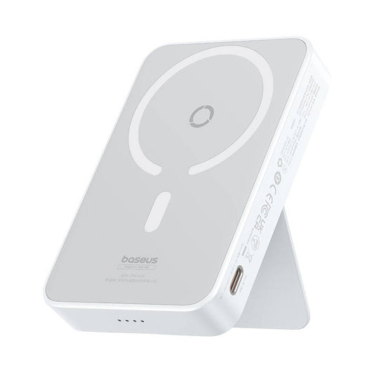 Ekstern trådløs batteri Baseus MagPro PPCXZ05, 5000mAh, 20W, PD + FQI, 1 x QI - 1 x USB-C, Hvit P10064101223-00