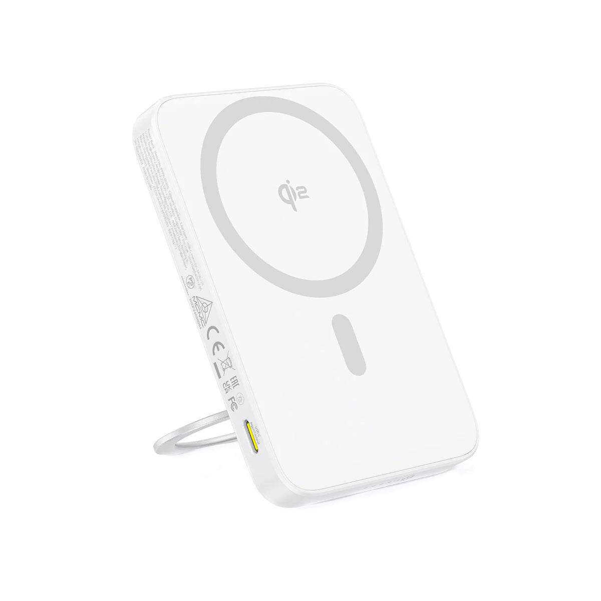 Ekstern trådløs batteri Baseus PicoGo, 5000mAh, 20W, PD + FQI, 1 x QI - 1 x USB-C, Hvit P10076800213-01