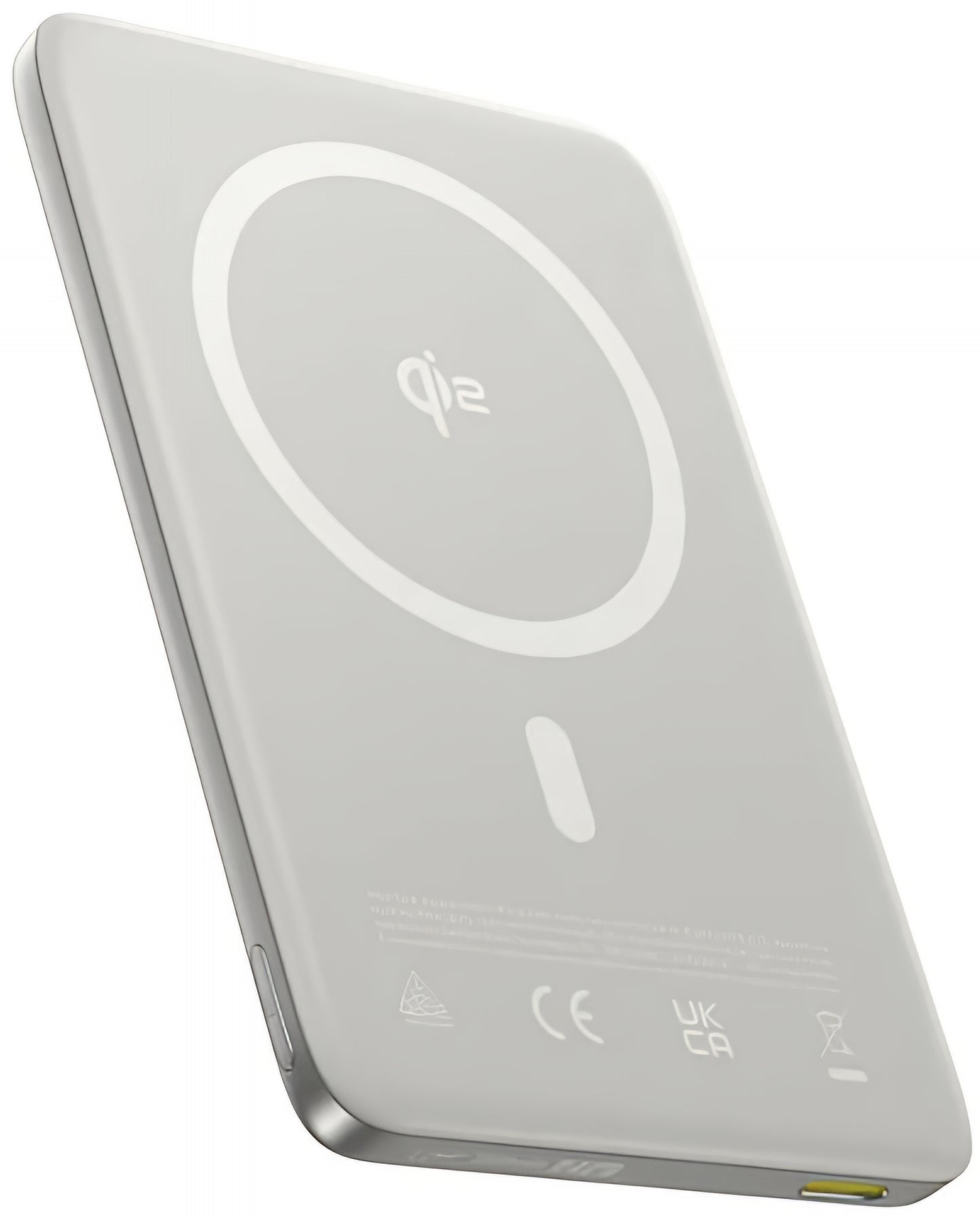 Ekstern trådløs batteri Baseus PicoGo AM41, 10000mAh, 27W, PD + FQI, 1 x QI - 1 x USB-C, Beige E0027203