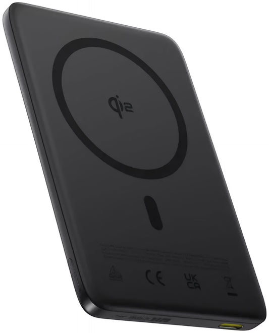 Ekstern trådløs batteri Baseus PicoGo AM41, 10000mAh, 27W, PD + FQI, 1 x QI - 1 x USB-C, Svart E0027201