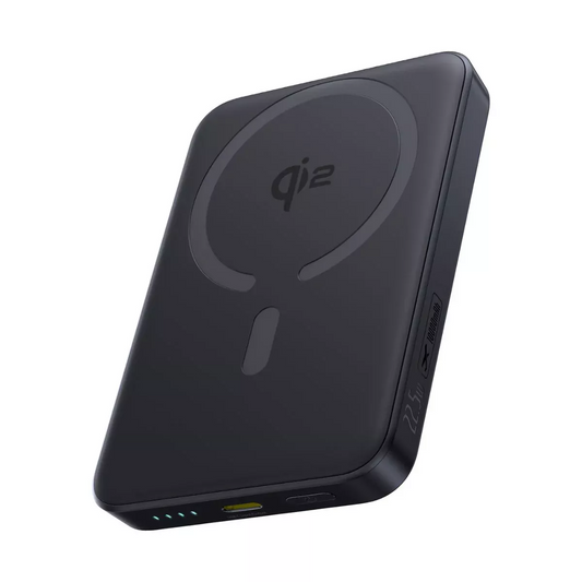 Ekstern trådløs batteri Baseus Enerfill FM12, 10000mAh, 22.5W, PD + FQI, 1 x QI - 1 x USB-C, Svart E0028500