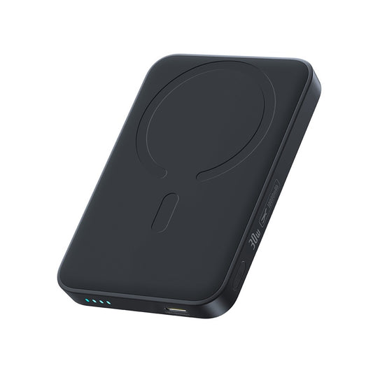 Baseus EnerFill FM11 trådløs ekstern batteri, 10000mAh, 30W, PD + FQI, 1 x QI - 1 x USB-C, svart
