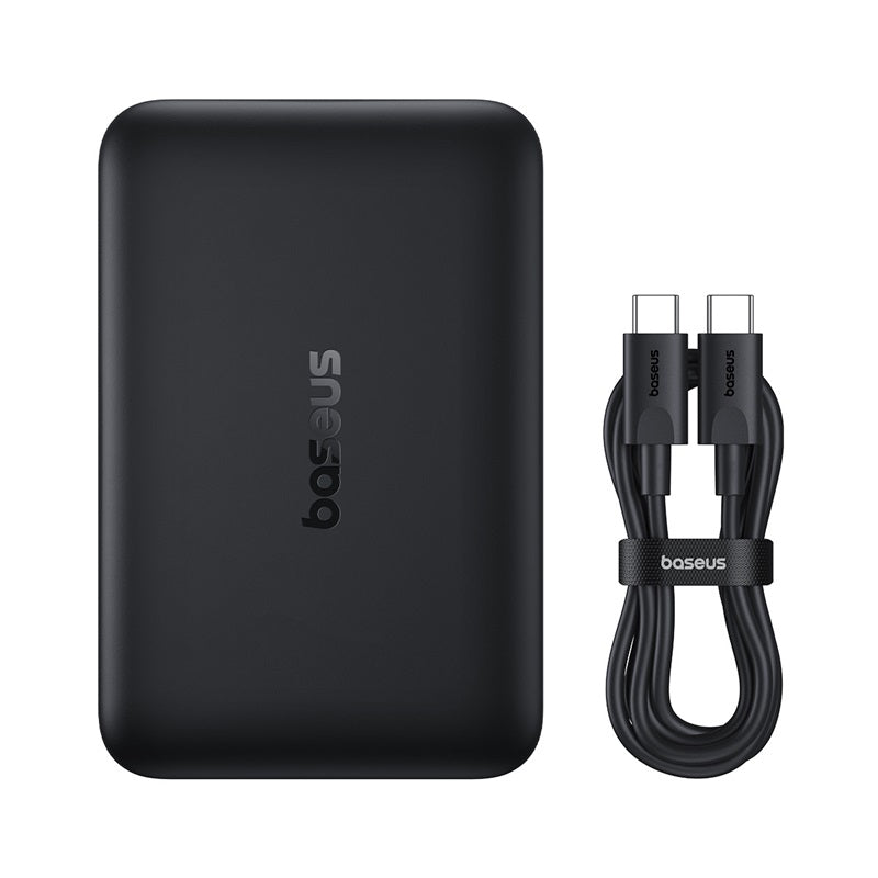 Baseus EnerFill FM11 trådløs ekstern batteri, 10000mAh, 30W, PD + FQI, 1 x QI - 1 x USB-C, svart