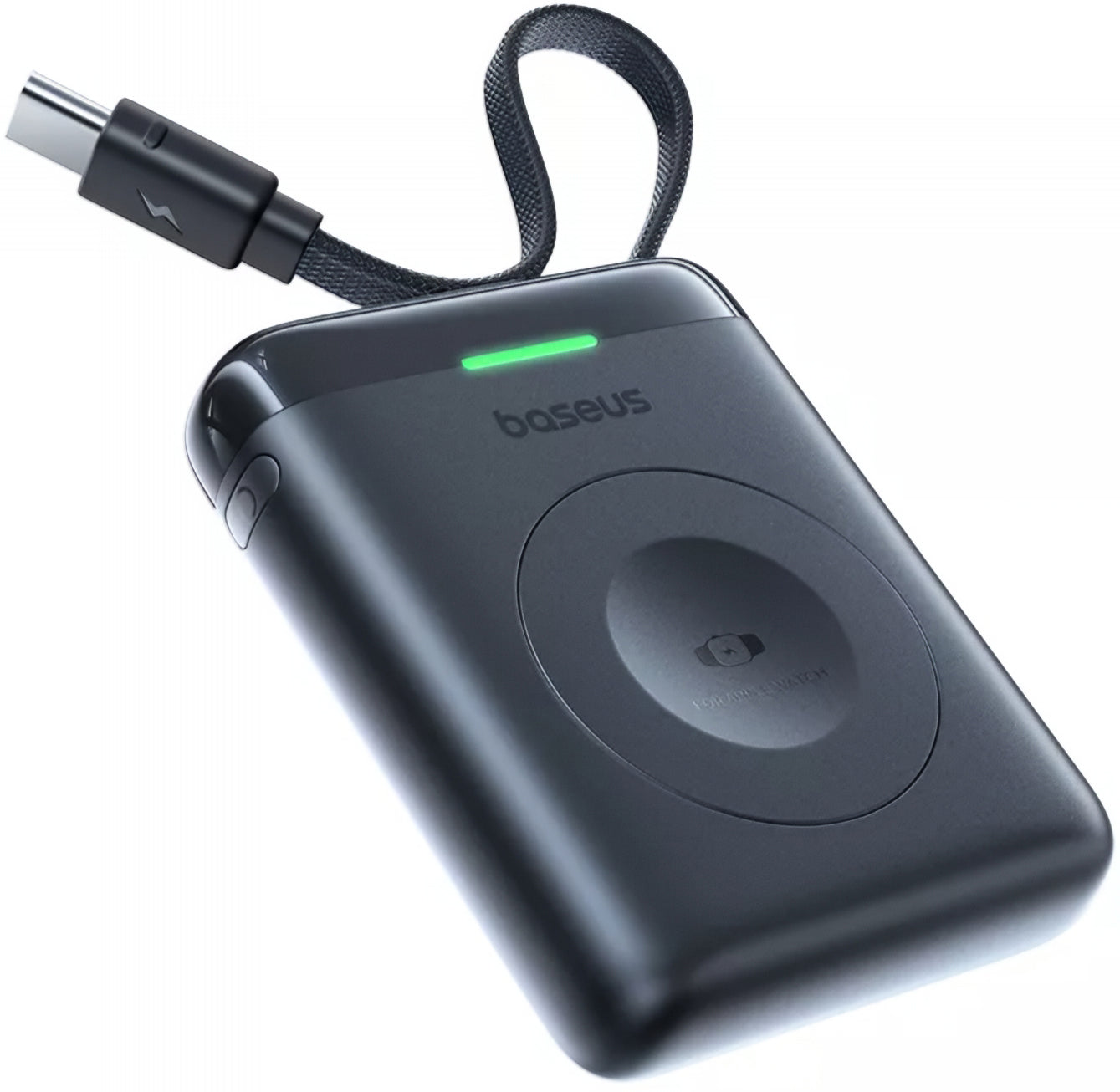 Baseus EnerFill FW11 trådløs ekstern batteri for Apple Watch Series, 1640mAh, 5W, 1 x QI, svart E0205301